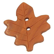 SB087OR Button (ґудзик) - Orange Maple Leaf Stoney Creek