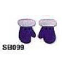 SB099BL Button (ґудзик) - Christmas Mittens Stoney Creek