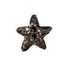 SB100BGSM Button (ґудзик) - Black Galaxy Star, Small/Medium - Stoney Creek