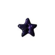 SB100PGM Button (ґудзик) - Purple Glitter Galaxy Star, Medium - Stoney Creek