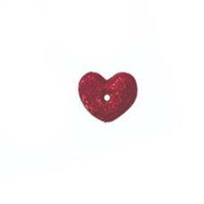SB102XS Button (ґудзик) - Metallic Red Heart, Extra Small Stoney Creek