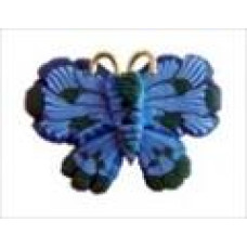 SB114 Stoney Creek Ґудзик Button - Butterfly, Blue
