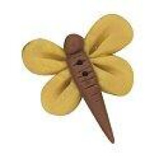 SB115S Button (ґудзик) - Golden Dragonfly, Small Stoney Creek