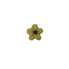 SB119XS Button (ґудзик) - Pale Yellow Glitter Flower, Extra Small Stoney Creek
