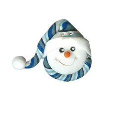 SB123L Button (ґудзик) - Snowman With Stocking Cap - Stoney Creek