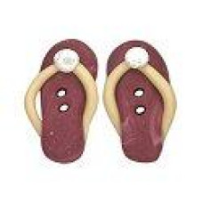 SB126BD Stoney Creek Ґудзик Button - Bordeaux Swirl Flip Flops (2 шт)