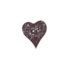 SB130S Button (ґудзик) - Speckled Folk Heart, Small - Stoney Creek