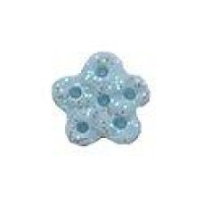 SB157M Button (ґудзик) - Iridescent Imprint Snowflake, Medium Stoney Creek