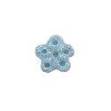 SB157XS Button (ґудзик) - Iridescent Imprint Snowflake, Extra Small Stoney Creek