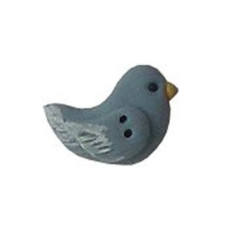 SB161SBRM Button (ґудзик) - Right-Facing Bird - Slate Blue M - Stoney Creek