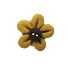 SB170GDM Button (ґудзик) - Gold Flower Head, Medium Stoney Creek
