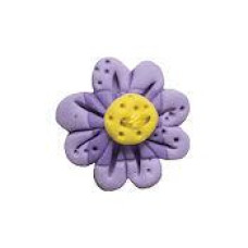 SB188 Button (ґудзик) - Two Tone Violet Flower Head - Stoney Creek