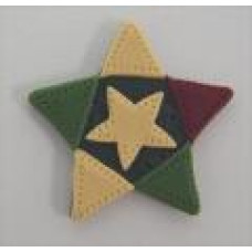 SB193 Button (ґудзик) - Star Quilted, Stitched - Stoney Creek