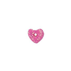 SB201FHXS Button (ґудзик) - Fuchsia Glitter Heart, Extra Small Stoney Creek
