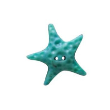 SB203 Button (ґудзик) - Pearl Turquoise Starfish, Large Stoney Creek