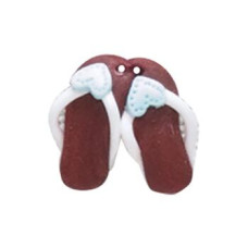 SB205-PAIR Button 2шт (ґудзик) - Stacked Red Flip Flops, set of 2 - Stoney Creek