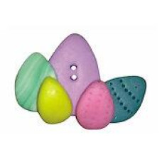 SB241 Button (ґудзик) - Easter Egg Cluster, Large Stoney Creek