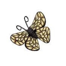 SB248 Button (ґудзик) - Mosaic Butterfly Stoney Creek