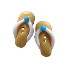 SB264GD-PAIR Button (ґудзик) - Pale Gold Flip Flops (Pair) Stoney Creek