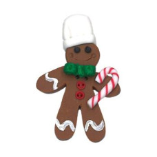 SB275 Button (ґудзик) - Gingerbread Man (Chef) Stoney Creek
