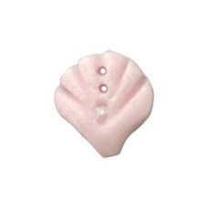 SB296S Button (ґудзик) - Pink Pearl Clam Shell, Small Stoney Creek