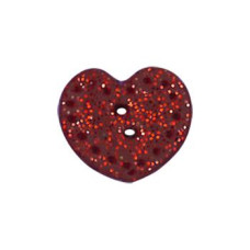 SB363BDGSM Button (ґудзик) - Bordeaux Glitter Lacy Heart, Small/Medium - Stoney Creek