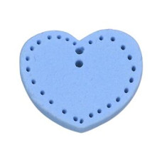 SB363PBXL Button (ґудзик) - Periwinkle Blue Lacy Heart, XL Stoney Creek