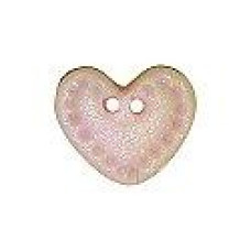 SB363PPKS Button (ґудзик) - Pink Pearl Lacy Heart, Small Stoney Creek