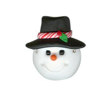 SB427 Button (ґудзик) - Snowman with Top Hat - Stoney Creek