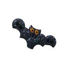 SB441OG Button (ґудзик) - Orange Eye Itty Bitty Bat w/Glitter Stoney Creek