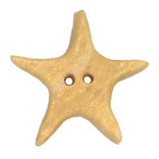 SB458PGL Button (ґудзик) - Pale Gold Starfish, Large Stoney Creek