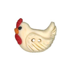 SB465LS Button (ґудзик) - Left Facing Hen, Small Stoney Creek