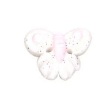 SB600PK Button (ґудзик) - Pink Baby Butterfly Stoney Creek