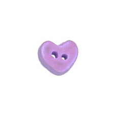 SB602LVS Button (ґудзик) - Lavender Fairy Heart, Small Stoney Creek