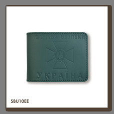 SBU10EE Babylon Обкладинка для посвідчення СБУ 11x8,5 см зелена, чисте тиснення, шкіра