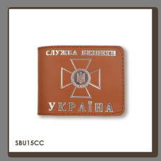 SBU15CC Babylon Обкладинка для посвідчення СБУ 11x8,5 см теракотова, срібне тиснення, шкіра