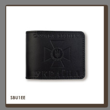 SBU1EE Babylon Обкладинка для посвідчення СБУ 11x8,5 см чорна, чисте тиснення, шкіра