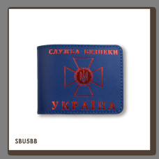 SBU5BB Babylon Обкладинка для посвідчення СБУ 11x8,5 см синя, червоне тиснення, шкіра