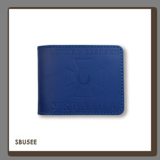 SBU5EE Babylon Обкладинка для посвідчення СБУ 11x8,5 см синя, чисте тиснення, шкіра