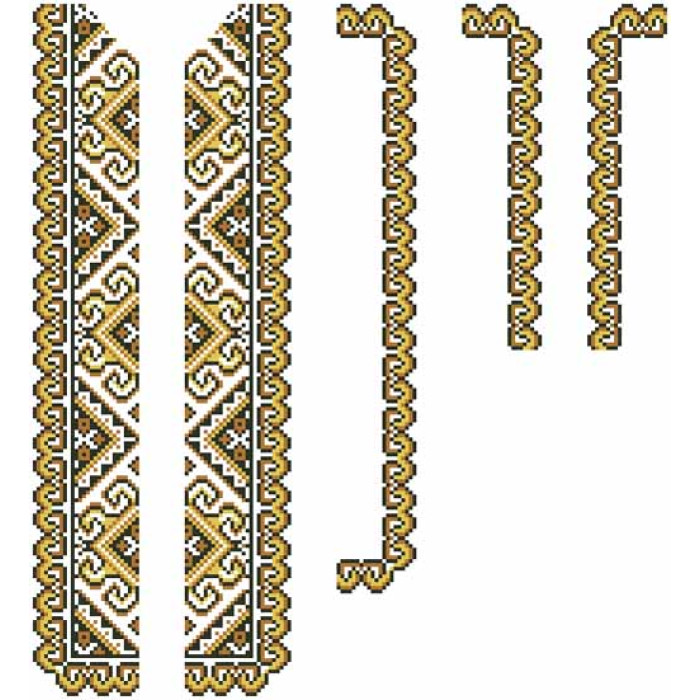 СД002дБ34нн Сорочка дитяча (для хлопчика), домоткане полотно, біле, 4-7 років. Барвиста вишиванка. Заготовка для вишивки бісером