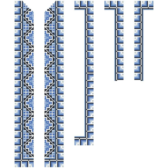 СД012дБ34нн Сорочка дитяча (для хлопчика), домоткане полотно, біле, 4-7 років. Барвиста вишиванка. Заготовка для вишивки бісером