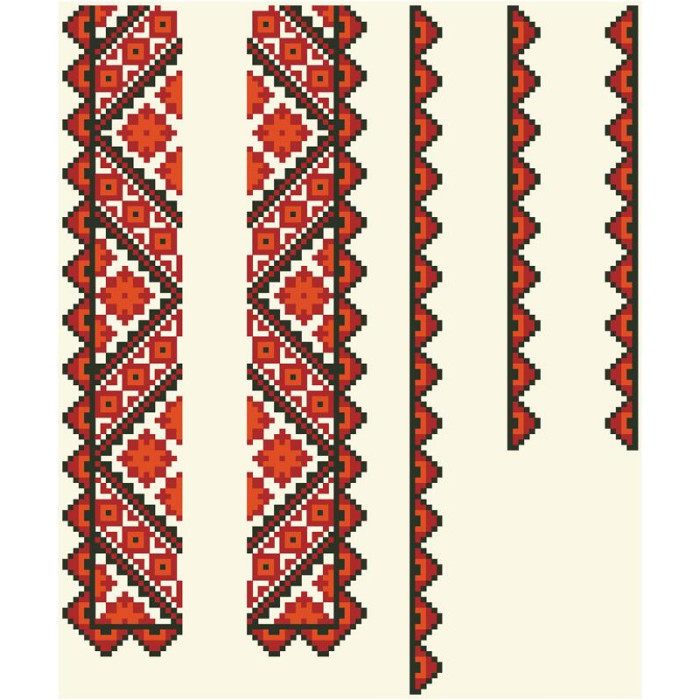 СД014шМ28нн Барвиста вишиванка Заготовка для вишивки - Сорочка для хлопчика 1-3 роки, шовк, бежевий