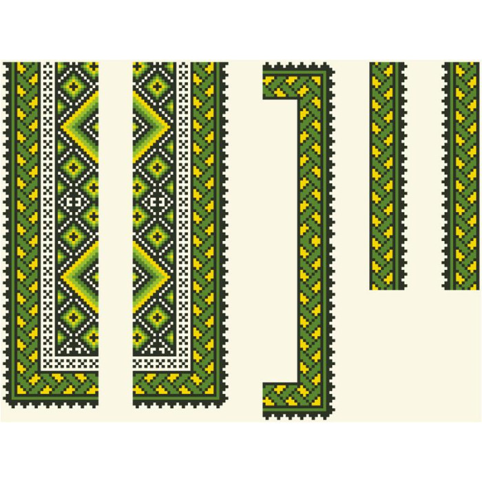 СД016шМ28нн Барвиста вишиванка Заготовка для вишивки - Сорочка для хлопчика 1-3 роки, шовк, бежевий