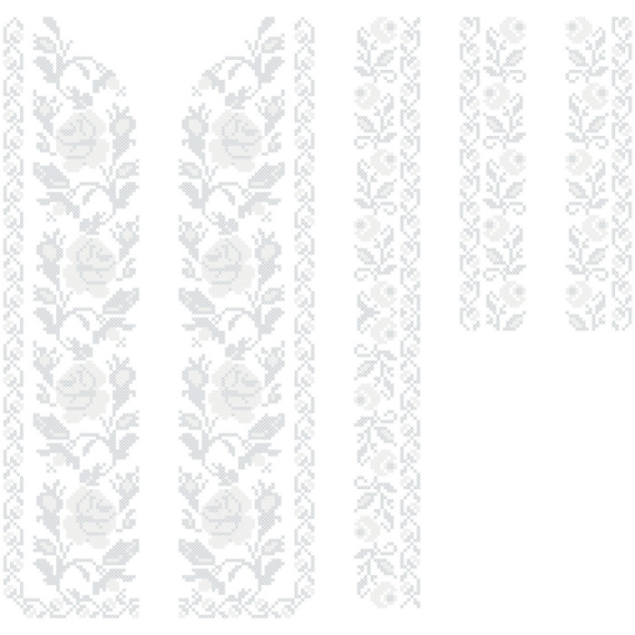 СД022дБ28нн Сорочка дитяча (для хлопчика), домоткане полотно, біле, 1-3 роки. Барвиста вишиванка. Заготовка для вишивки бісером