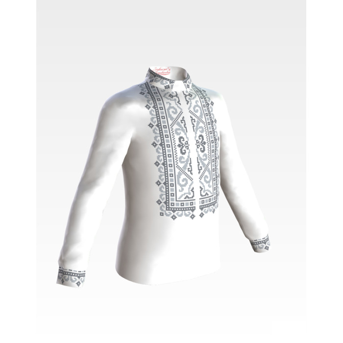 СД023кБ40нн Сорочка дитяча (для хлопчика), атлас-коттон, білий, 8-12 років. Барвиста вишиванка. Заготовка для вишивки бісером СД023кБ40нн Сорочка дитяча (для хлопчика), атлас-коттон, білий, 8-12 років. Барвиста вишиванка. Заготовка для вишивки бісером