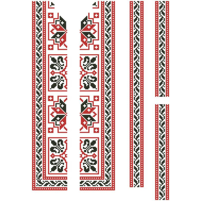 СД026хБ40нн Барвиста вишиванка Заготовка для вишивки - Сорочка для хлопчика 8-12 років, батист, білий