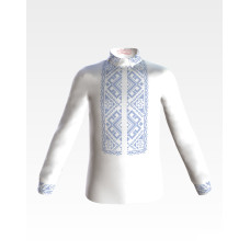 СД027дБ34нн Сорочка дитяча (для хлопчика), домоткане полотно, біле, 4-7 років. Барвиста вишиванка. Заготовка для вишивки бісером
