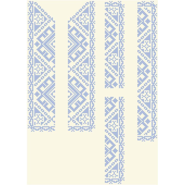 СД027кМ28нн Барвиста вишиванка Заготовка для вишивки - Сорочка для хлопчика 1-3 роки, атлас-котон, бежевий