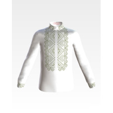 СД031дБ28нн Сорочка дитяча (для хлопчика), домоткане полотно, біле, 1-3 роки. Барвиста вишиванка. Заготовка для вишивки бісером