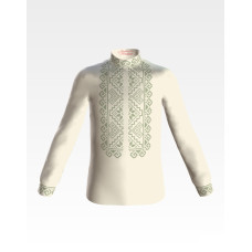 СД031шМ40нн Барвиста вишиванка Заготовка для вишивки - Сорочка для хлопчика 8-12 років, шовк, бежевий